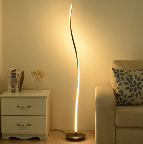 Quality Corner Nordic Modern Led Floor Lamp Elegant Spiral Unique Decorative for sale