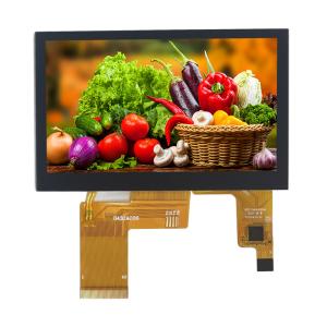 China 4.3inch 800x480 Ips Capacitive Touchscreen ST7262 350 Bright TFT Lcd Display Module on sale