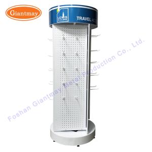 Jewelry Floor Standing Hooks Light Rotating Display Stand