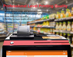 Capacitive Touch Screen Dual Display POS System with Built-in 80mm Printer 14.1 Inch