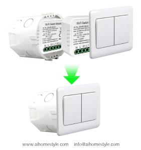 2 Gangs Smart Wi-Fi Switch Module