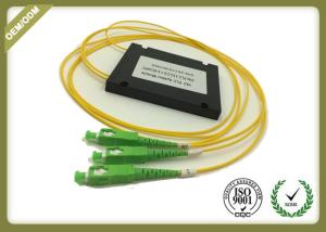 Buy cheap Fiber Optic 1x2 PLC Splitter With SC / APC Connector Low PDL High Stability product