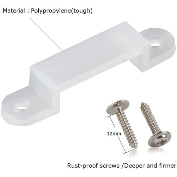 Ip68 Sleeve Led Light Strip Fixing Buckle 12mm Waterproof