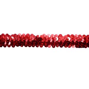 Buy cheap GZ003 OEKO Red Beaded Stretch Sequin Ribbon Trim product