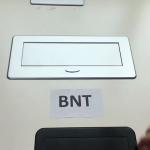 German power table mount pop up desktop socket with two rj45 internet