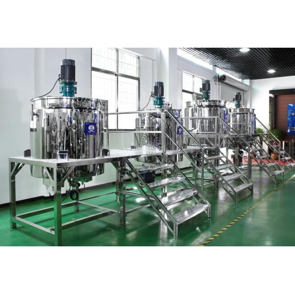Double Jacketed Mixing tank Shampoo Liquid Soap Sauce Jam Ketchup Industrial Heated Jacketed Mixing Tanks