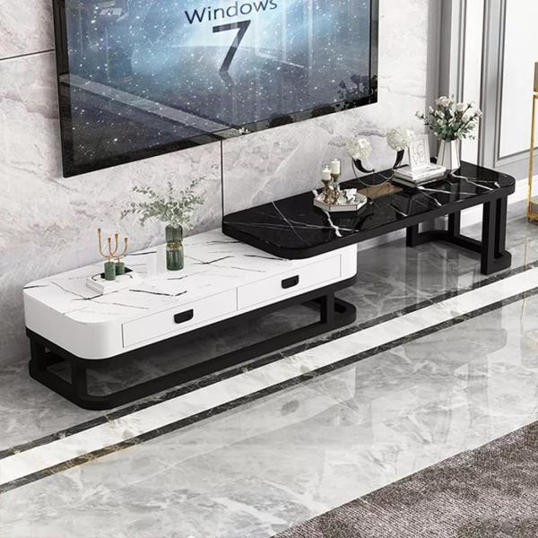 Quality Odorless Metal Frame TV Cabinet Easy Storage MDF Living Room Furniture TV Stand for sale