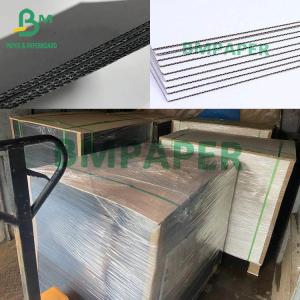 Buy cheap Black / White Corrugated Cardboard Sheets 3 Layers Full Colored F Flute Board 700mm X 1000mm product