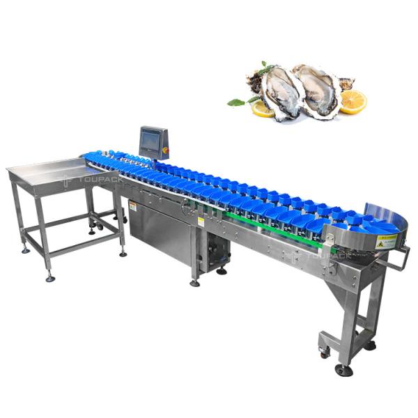 Quality Smart Fresh Oyster Trepang Abalone Weighing Sorting Machine 1-12 Levels Seafood Grading Machine for sale