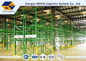 China Galvanized Steel Pallet Warehouse Racking Storage High Density on sale