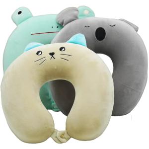 Ergonomic Memory Foam U Neck Pillow Breathable Soft Neck Warp Support