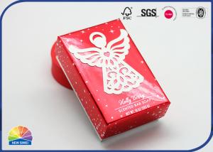 Silver Paper Cardboard Box Present Packaging Customized UV Print