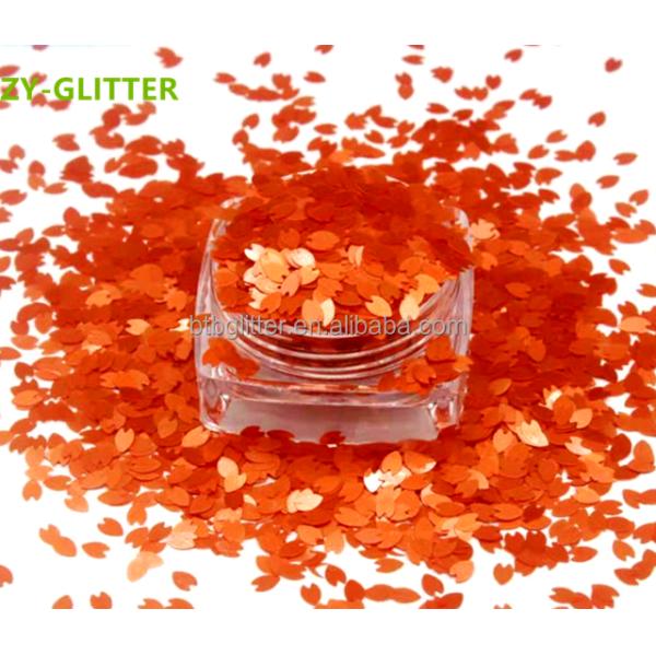 Ready to Ship Customizable Glitter Leaf Christmas Decorations and Garland Diy OEM Function Slow Flashing