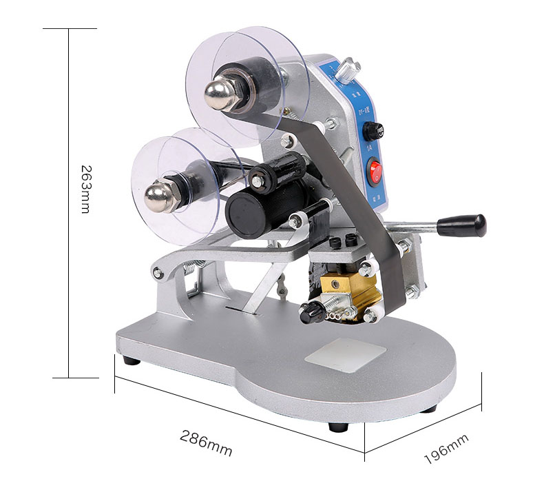 50 Hz Packaging Type Bags DUOQI DY-8 Hand Expiry Date Code Printing Machine Semi Automatic Coding Machine