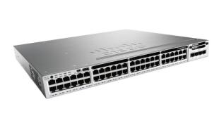 China WS-C3850-24XS-E 10 Gigabit Switch 24 Port 10G Fiber IP Services Network Switch 1000mbps on sale