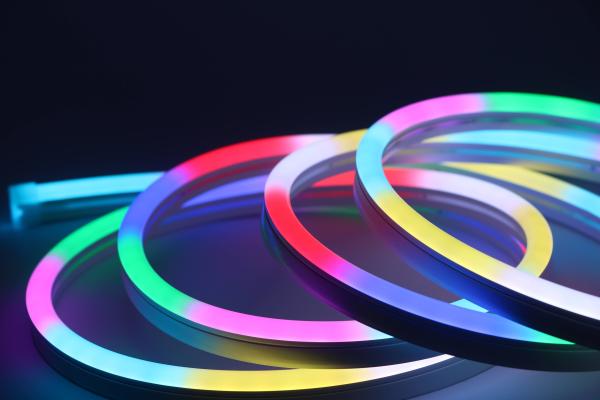 Quality SPI RGBW Illusion Neon Light Flexible Silicone LED Strip With Working Voltage DC24V for sale