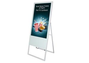 China 32inch LCD digital billboard menu lcd advertising player display foldable lcd portable digital signage for Restaurant on sale