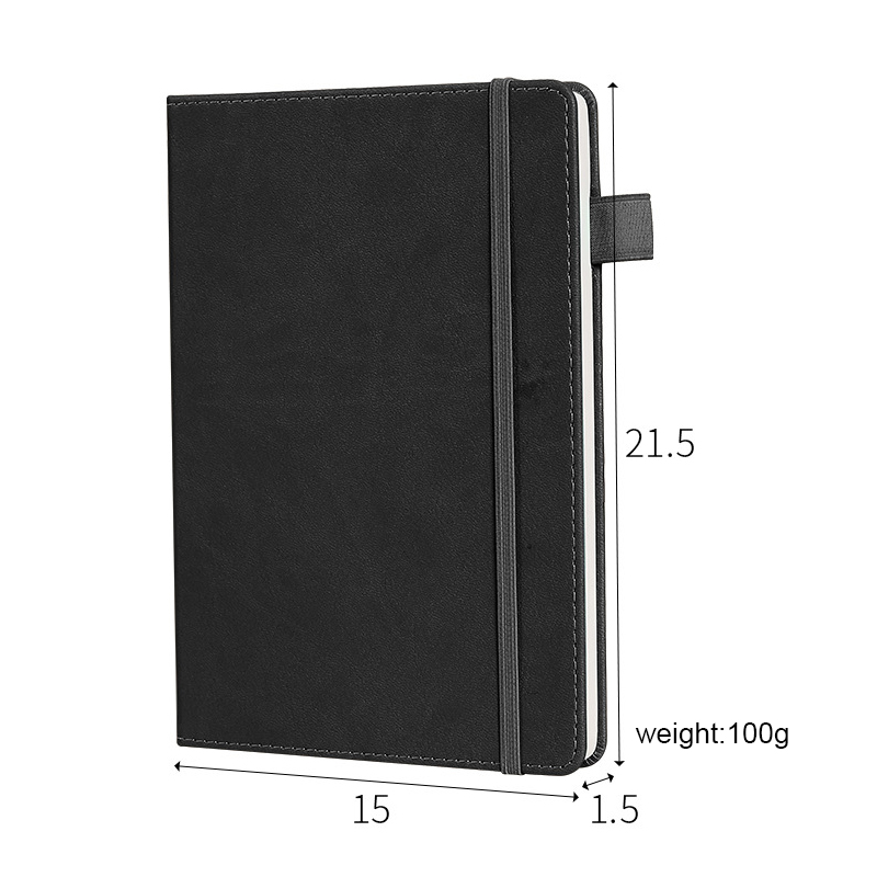 pu leather Diary Journal Notebook Spiral Binding With 100 Sheets Loop Thick