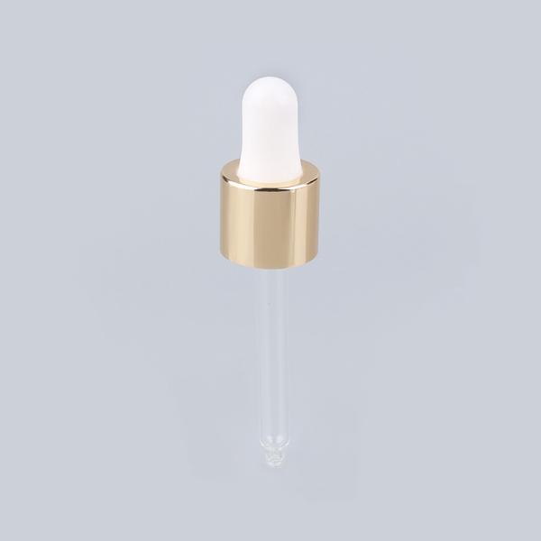 Quality Gold Silver Cosmetic Bottle Dropper Tops For Essential Oils 18/410 20/410 for sale
