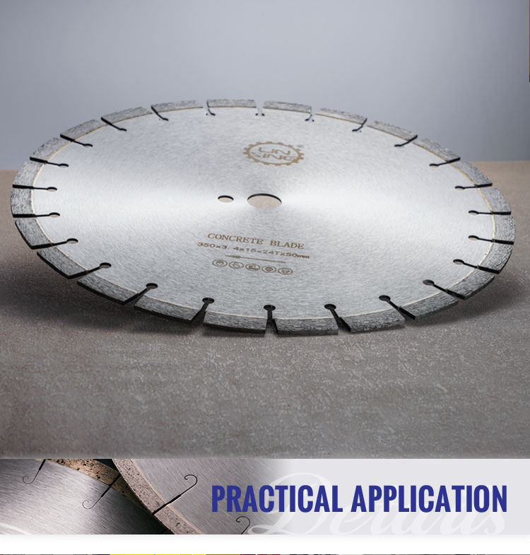 High Speed Diamond Tools for Stone Processing D350mm Segmented Diamond Saw Blade