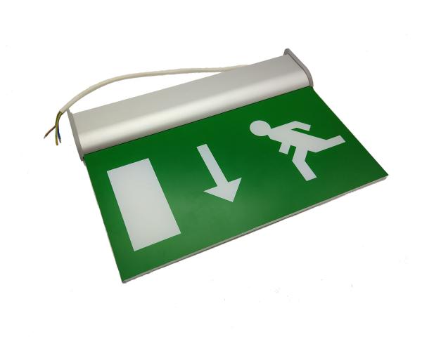 Quality Suspending Double-side Exit Signs, Battery Rechargeable LED Emergency Light for sale
