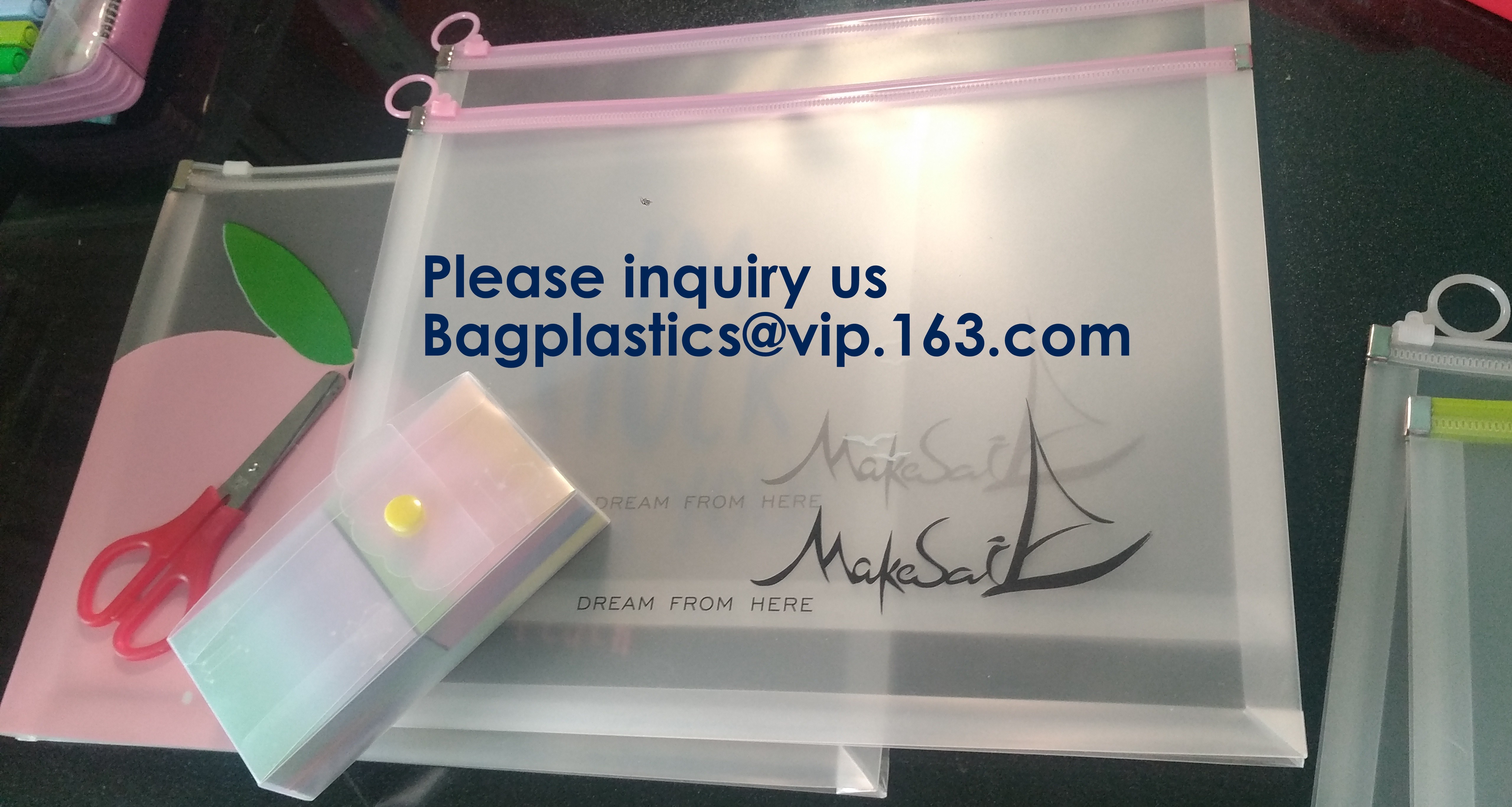 Waterproof Pp File Bag For School or Office,Document File Bag/Pp/Pvc Document File Bag,Students Learning Files Storage
