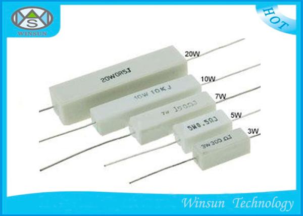 Quality Horizontal Type Non Inductive Wirewound Resistor 7W / 10W 0.01 Ohm - 100k Ohm Resistor for sale
