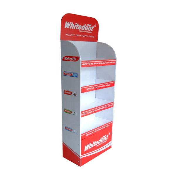 Quality Makeup Advertising Cardboard Display Stands / Cardboard Counter Display Stands for sale