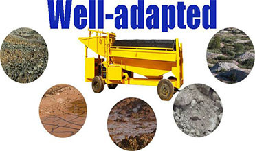 Processing Extraction 90% Gold Trommel Wash Plant From Sand Stones Plant