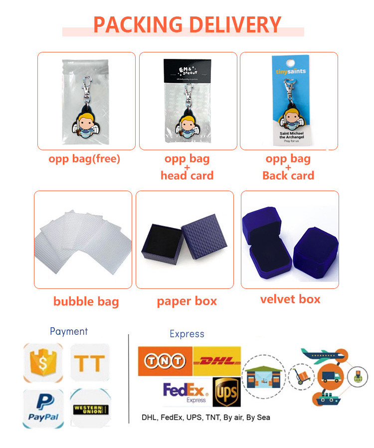 Custom Logo Embossed Debossed Rubber Soft PVC 3D 2D Print Key Chains