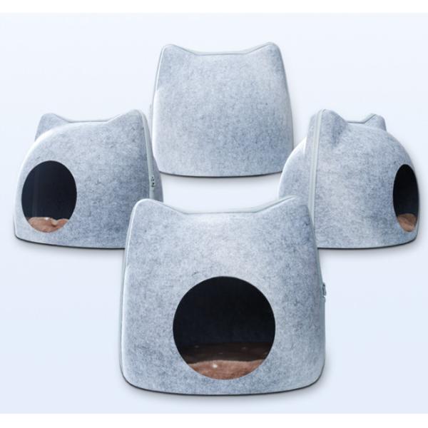 wool cat cave bed