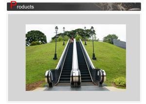 Buy cheap Speed 100 Fpm Outside Elevator Escalator 600 800 1000Mm Step Width product