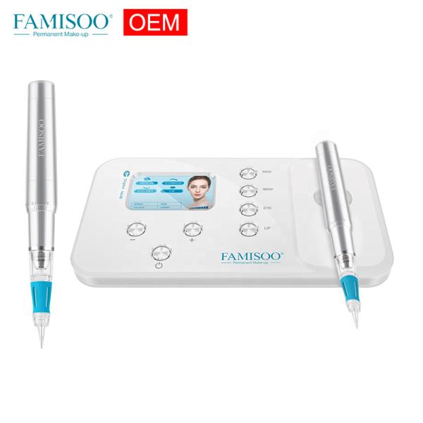 FAMISOO N6 OEM wireless professional pmu eyebrow lips eyeliner makeup pen semi permanent makeup machine permanen