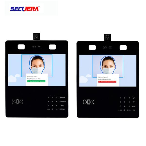 Quality 13 Inch IPS LCD Screen Walk Through Temperature Scanner Kids AI Face Recognition for sale