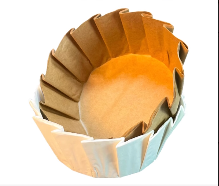 Baking 85x40mm Basque Cake Paper Holder Grease Proof