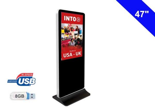 Quality Smart Information Digital Video Advertising Free Stand Display 47 inch for sale