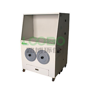 Grinding dust collector table with catridge filter type auto cleaing system