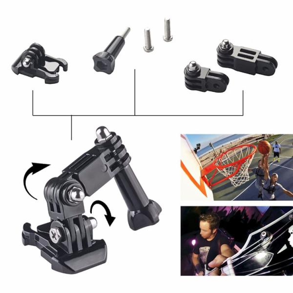 9 In 1 Go Pro Storage Bag Chest Strap Bicycle Bracket Kit Monopod For GoPro SJCAM SJ4000 SJ5000 Xiaomi Yi 4K