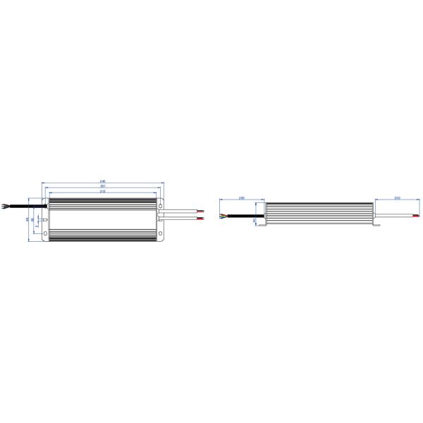 SAA Rustproof LED Strip Light Driver , Durable 12V Constant Voltage Power Supply