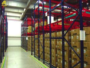 Adjustable Pushback Racking System , Steel Heavy Duty Pallet Racking