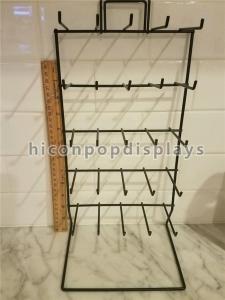 China Simple Hanging Retail Display Fixtures 5 Tier 25 Prong Wire Counter Display Rack on sale