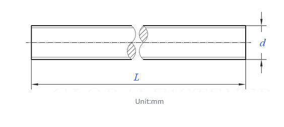 DIN 975 DIN976 Threaded Bar Carbon Steel Galvanization Full Threaded Rod Class 4.8 8.8