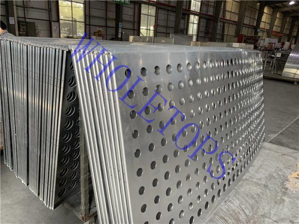 Quality Width 600mm-1400mm Perforated Aluminum Panels Cladding with Square Round Slotted Holes for sale