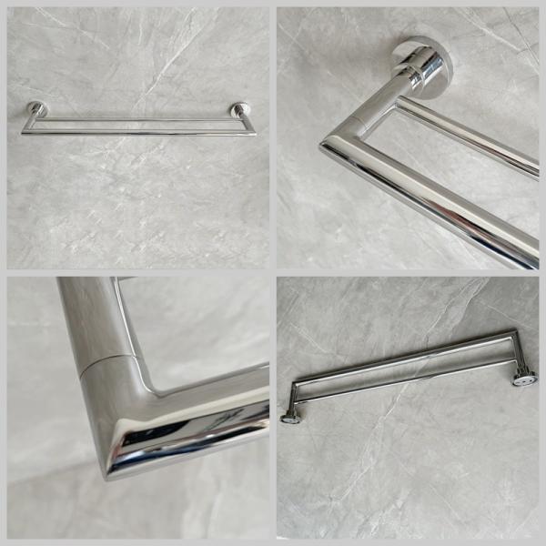 Wall Mounted Kitchen Towel Rack Bathroom Double Towel Bar SUS304 Polished