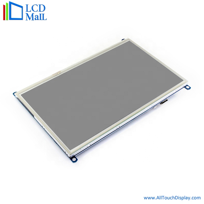 10.1 Inch Raspberry PI TFT Display Screen 500cd 1024*600 Multi Point Touch