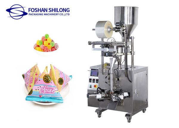 Quality PE NILO Cotton Candy VFFS Packaging Machine Triangle Bag 220mm for sale
