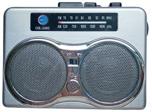 Buy cheap Plastic Silvery Cassette Tape Player Radio AM FM Radio Cassette Player Recorder product