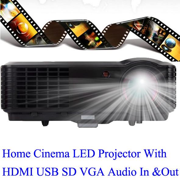 Quality China Good Brand LED Projector With HDMI USB TV Tuner Work For PS DVD iPhone Computer for sale