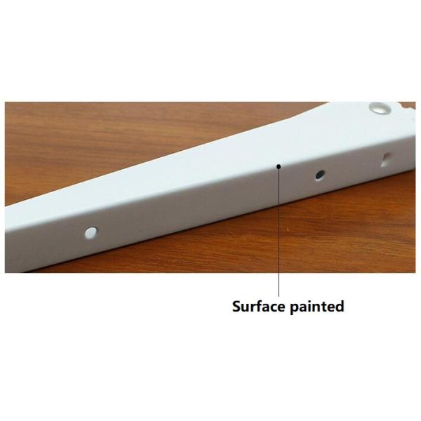 L Shape Foldable Triangle Wall Shelf / Cold Rolled Steel Triangle Wall Bracket 8-14"