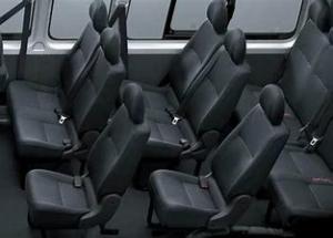 Polyurethane Foam Backrest Recliner Hiace Bus Seats Slidable